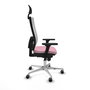 PIQUERAS Y CRESPO Silla de oficina Horna Rosa y Blanco