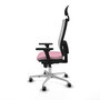 PIQUERAS Y CRESPO Silla de oficina Horna Rosa y Blanco