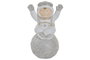 DKD Home Decor Figura Navidad Luna LED Fibra de Vidrio 26 x 50 x 30 cm