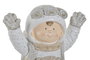 DKD Home Decor Figura Navidad Luna LED Fibra de Vidrio 26 x 50 x 30 cm