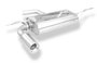 Fox Silenciador Trasero para SEAT LEON 1P con Colas Plateadas