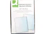Q-connect Funda Cristal 290x195 mm Corte Oblicuo PVC 90 micras 4 Taladros Caja 100 Unidades