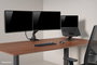 Neomounts DS75S-950BL2 Brazo de monitor dual con resorte de gas para pantallas de 17-32 pulgadas