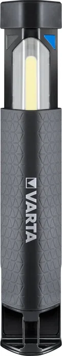 Varta Work Flex Telescope Linterna LED 250 lm con imán y gancho, IPX4, para interior y exterior, Negro