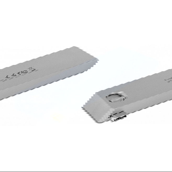 DeLOCK 87745 Docking Station para MacBook con 4K, USB-C PD 3.0, Puerto HDMI, 2 USB 3.1, Lector de Tarjetas SD/MicroSD, Metal Gris