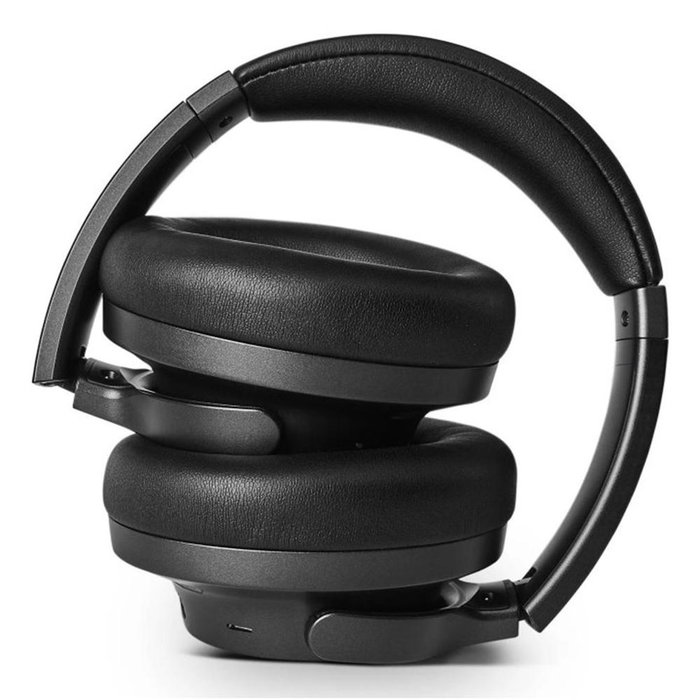 Energy Sistem Auriculares Bluetooth Silent ANC, Cancelación de Ruido Híbrida 95%, 100h Batería, Bluetooth 5.4, Multipunto, Almohadillas Giro 90º, Funda Transporte Incluida, Negro