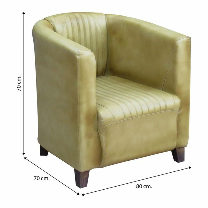 Sillón Alexandra House Living 70 x 70 x 80 cm Polipiel Sillón Alexandra House Living 70 x 70 x 80 cm Polipiel