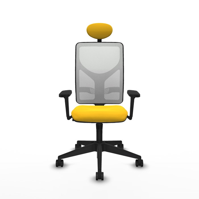 PIQUERAS Y CRESPO Silla de oficina Motilla con mecanismo Sincro, Amarillo y Blanco PIQUERAS Y CRESPO Silla de oficina Motilla con mecanismo Sincro, Amarillo y Blanco