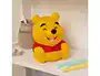 Wondee Lámpara Recargable SquishyGlo Winnie the Pooh - Luz Nocturna de Silicona, 3 Niveles Intensidad, Apagado Automático