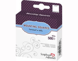 Scrapbook Adhesives by 3L Cuadrados adhesivos para fotos blanco 12x13mm, 500 unidades