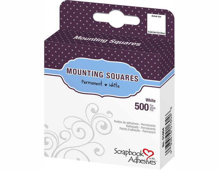 Scrapbook Adhesives by 3L Cuadrados adhesivos para fotos blanco 12x13mm, 500 unidades Scrapbook Adhesives by 3L Cuadrados adhesivos para fotos blanco 12x13mm, 500 unidades