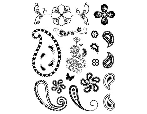 Innspiro Set de sellos acrílicos Cachimir nº 1 14x18cm