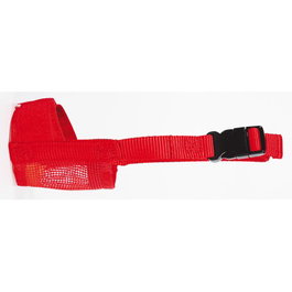 Nayeco Bozal para Perro de Nylon Rojo Talla L (18-20 cm)