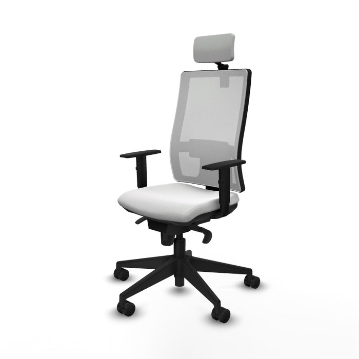 PIQUERAS Y CRESPO Silla de oficina Horna con mecanismo Sincro, color Blanco PIQUERAS Y CRESPO Silla de oficina Horna con mecanismo Sincro, color Blanco