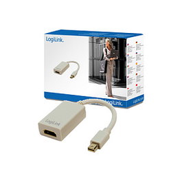 LogiLink Adaptador Mini DisplayPort a HDMI 0.15m blanco
