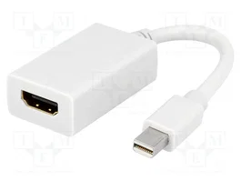 LogiLink Adaptador Mini DisplayPort a HDMI 1080p Blanco