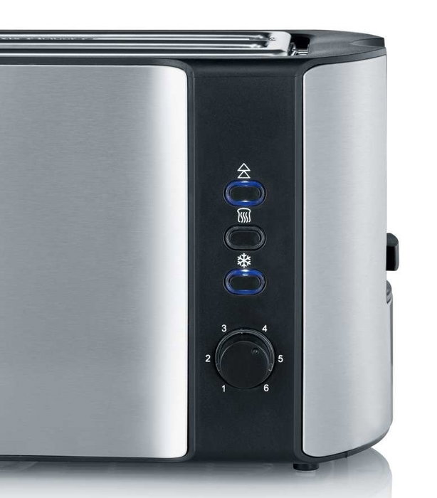 Severin Tostador AT 2590 de ranura larga en acero inoxidable