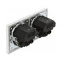 DeLOCK Enchufe de pared de 2 vías con 4 puertos USB Tipo-A