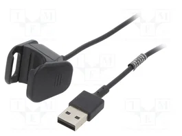 AKYGA Cable de Carga para Fitbit Charge 3 y Charge 4, 1m, Negro