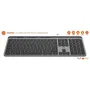 Mobility Lab Teclado KP450W Inalámbrico AZERTY FR Teclas Planas Multiconexiones Negro