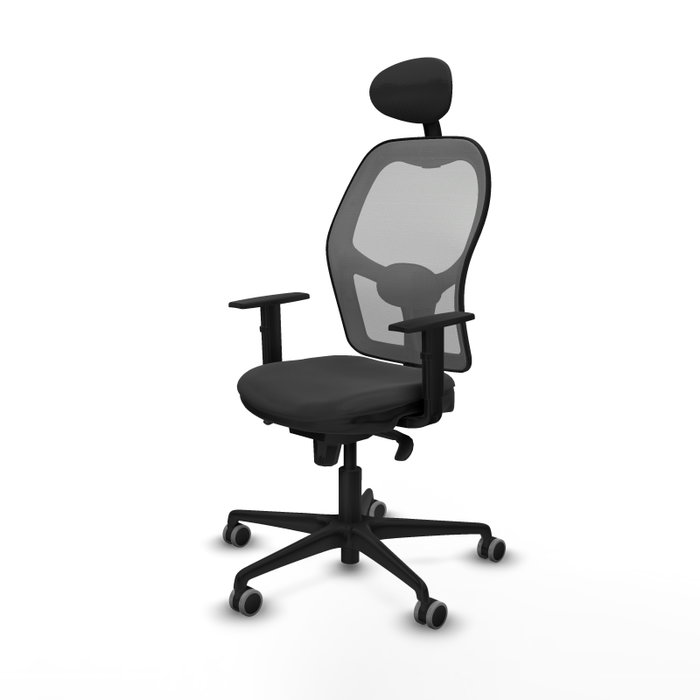 PIQUERAS Y CRESPO Silla de oficina Jorquera Gris con mecanismo Sincro