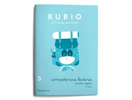 Rubio Cuaderno 3 Mundo Viajero Competencia Lectora DIN A5 Certificado FSC