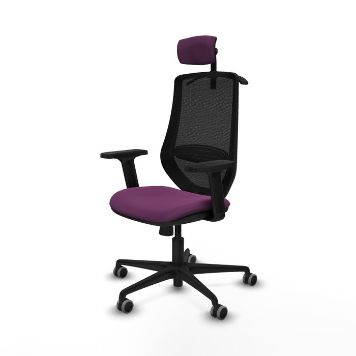 PIQUERAS Y CRESPO Silla de oficina Mardos con mecanismo Sincro, Morado y Negro PIQUERAS Y CRESPO Silla de oficina Mardos con mecanismo Sincro, Morado y Negro