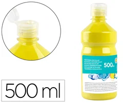 Liderpapel Témpera líquida escolar amarillo limón 500 ml