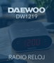 Daewoo DW1219 Radio Reloj AM/FM con Pantalla LED y Aux 3.5mm