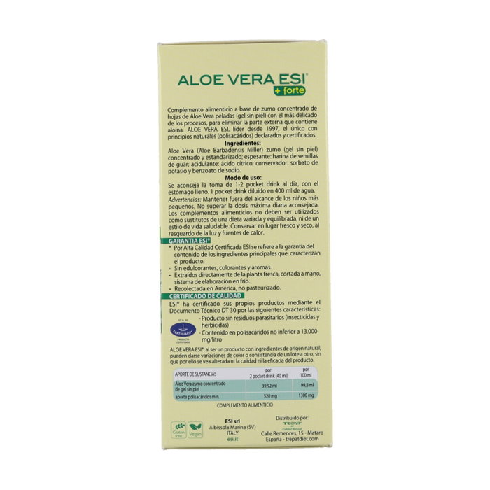 Esi Aloe Vera + Forte Pocket Drink 24 Unidades