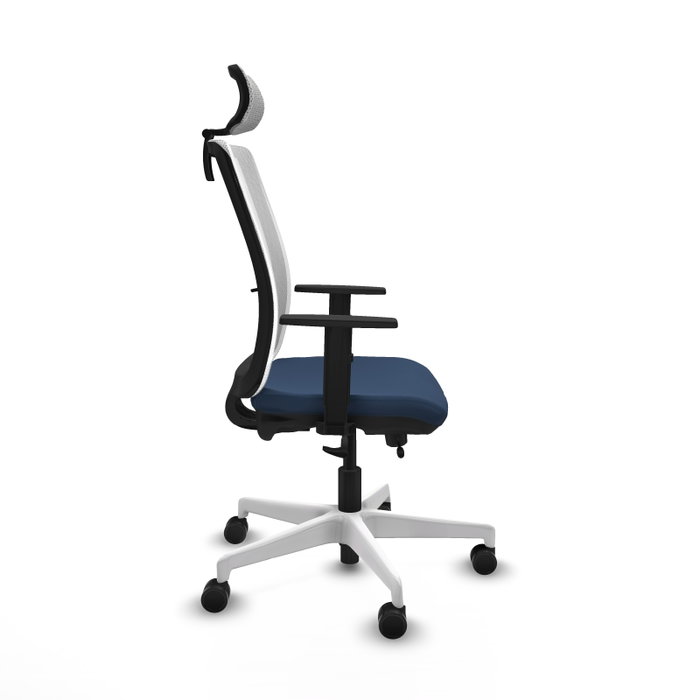 PIQUERAS Y CRESPO Silla de oficina Haches Azul marino y Blanco PIQUERAS Y CRESPO Silla de oficina Haches Azul marino y Blanco