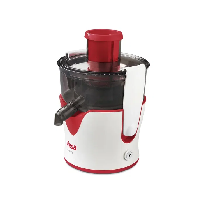 Ufesa LC5050 Licuadora centrífuga 350 W, Color Rojo y Blanco, Orificio de Entrada de 6.5 cm, Cuerpo Compacto, Base Antideslizante Ufesa LC5050 Licuadora centrífuga 350 W, Color Rojo y Blanco, Orificio de Entrada de 6.5 cm, Cuerpo Compacto, Base Antideslizante