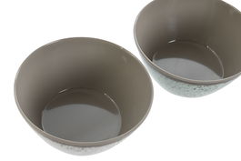 DKD Home Decor Ensaladera Azul Blanco Melamina 25 x 12 x 25 cm (6 Unidades)