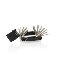 XLC Llave múltiple TO-M20, 15 funciones, acero endurecido niquelado, 168g, llaves hexagonales y destornilladores