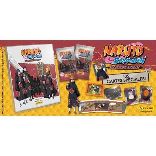 Carpeta + 24 cartas coleccionables de Naruto Shippuden TC - Panini