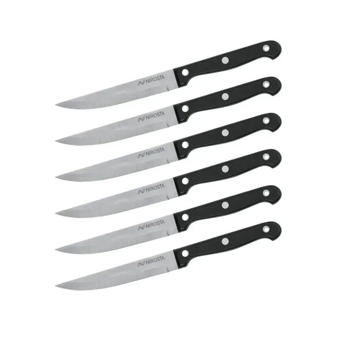 Nirosta Juego de 6 cuchillos para carne - 21 cm Nirosta Juego de 6 cuchillos para carne - 21 cm