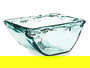 Giftdecor Centro de Mesa de Vidrio Transparente Reciclado 25 cm (Set de 2)