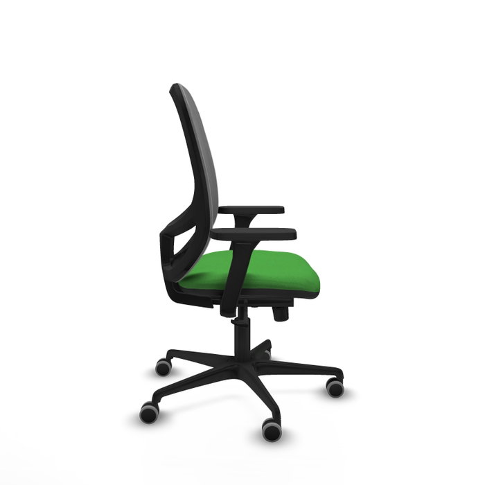 PIQUERAS Y CRESPO Silla de oficina Cilanco con mecanismo Sincro, Verde y Gris