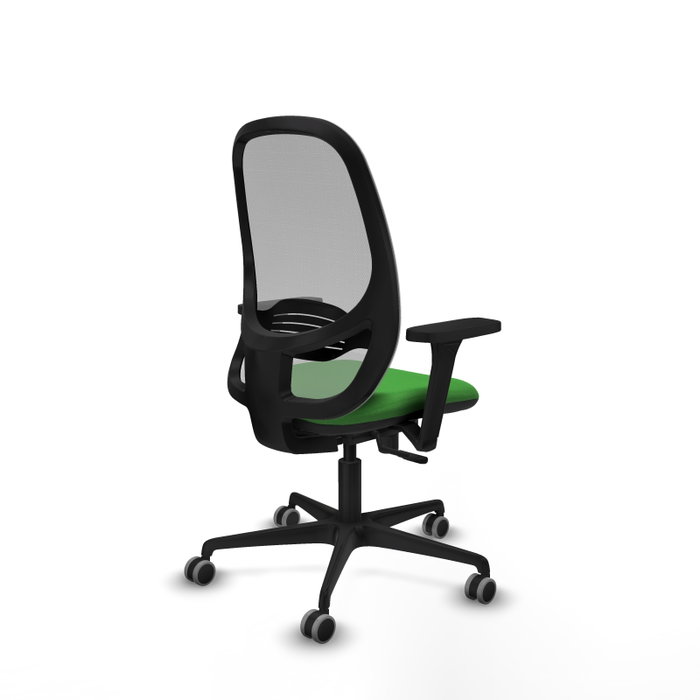 PIQUERAS Y CRESPO Silla de oficina Cilanco con mecanismo Sincro, Verde y Gris