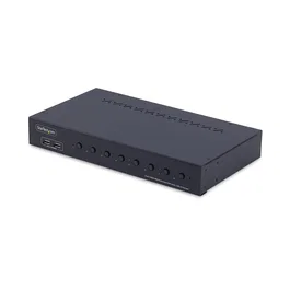 StarTech.com 8-Port HDMI KVM Switch 4K 60Hz con Kit de Montaje 1U, Conmutador para 8 Computadoras con 4 Puertos USB y Control por Boton