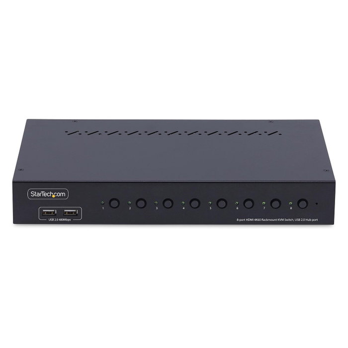 StarTech.com Switch KVM de 8 Puertos HDMI 4K 60Hz con Kit de Montaje 1U StarTech.com Switch KVM de 8 Puertos HDMI 4K 60Hz con Kit de Montaje 1U