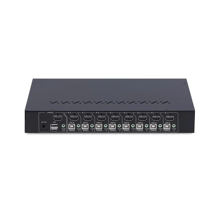 StarTech.com Switch KVM de 8 Puertos HDMI 4K 60Hz con Kit de Montaje 1U StarTech.com Switch KVM de 8 Puertos HDMI 4K 60Hz con Kit de Montaje 1U