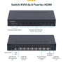 StarTech.com Switch KVM de 8 Puertos HDMI 4K 60Hz con Kit de Montaje 1U