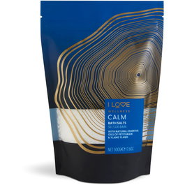 Wellness Calm, Aceites esenciales, Sal de baño, 500 g