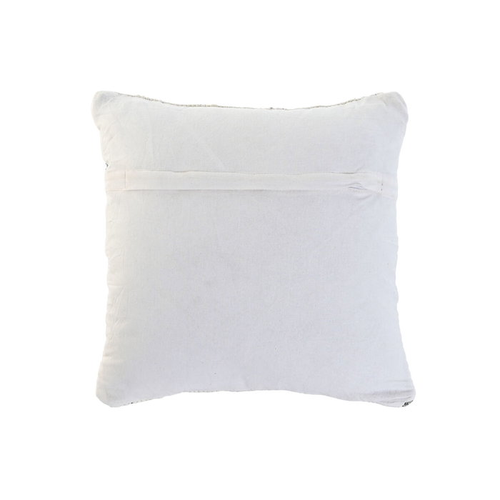 DKD Home Decor Cojín Algodón Chindi Azul y Blanco 45x15x45 cm