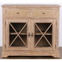 DKD Home Decor Aparador de Madera de Bayur y Ratán