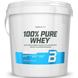 BiotechUSA 100% Pure Whey Proteína de Suero Sabor Avellana - 4000 g Polvo para Batido