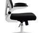 Q-connect Silla Ergonómica Pal ermo Alt Max 1300 Anc 610 Prof 600 Ruedas Premium Malla Base Nylon Reposacabezas Soporte Lumbar Color Blanco Negro