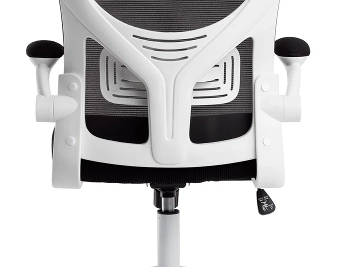 Q-connect Silla Ergonómica Pal ermo Alt Max 1300 Anc 610 Prof 600 Ruedas Premium Malla Base Nylon Reposacabezas Soporte Lumbar Color Blanco Negro