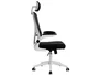 Q-connect Silla Ergonómica Pal ermo Alt Max 1300 Anc 610 Prof 600 Ruedas Premium Malla Base Nylon Reposacabezas Soporte Lumbar Color Blanco Negro